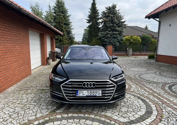 Audi A8 cena 310000 przebieg: 26000, rok produkcji 2021 z Leszno małe 466